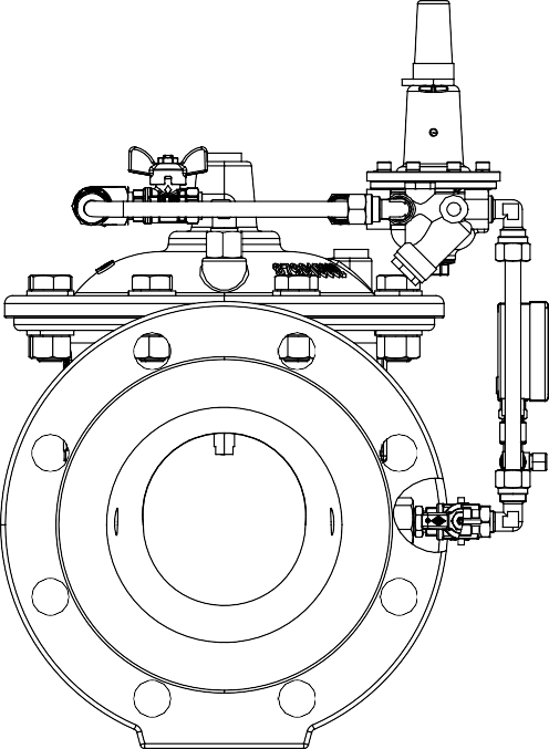 Pressure Reducing Valve - Technical Drawing 2